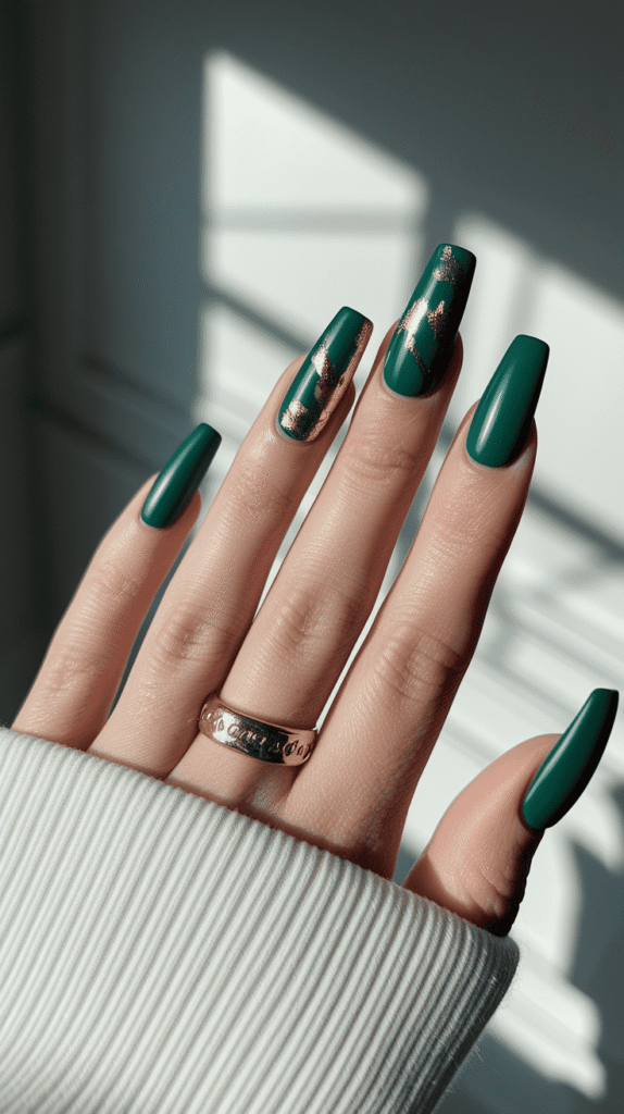 green nails