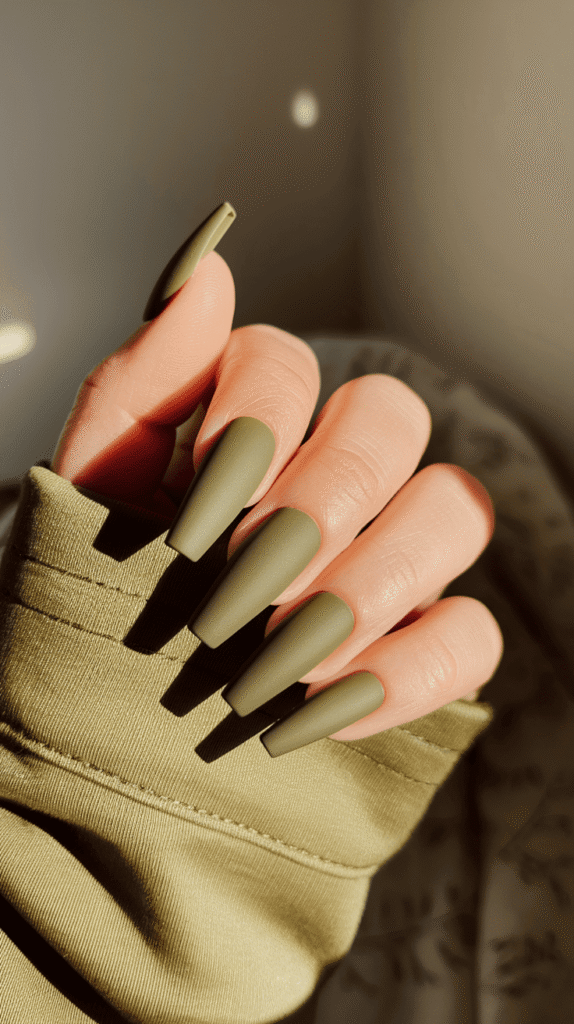 green nails