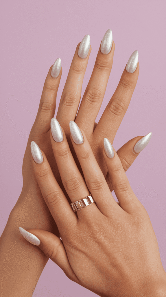 white nails