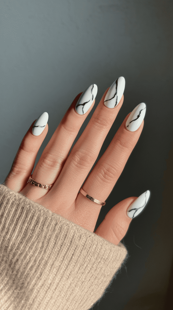 white nails