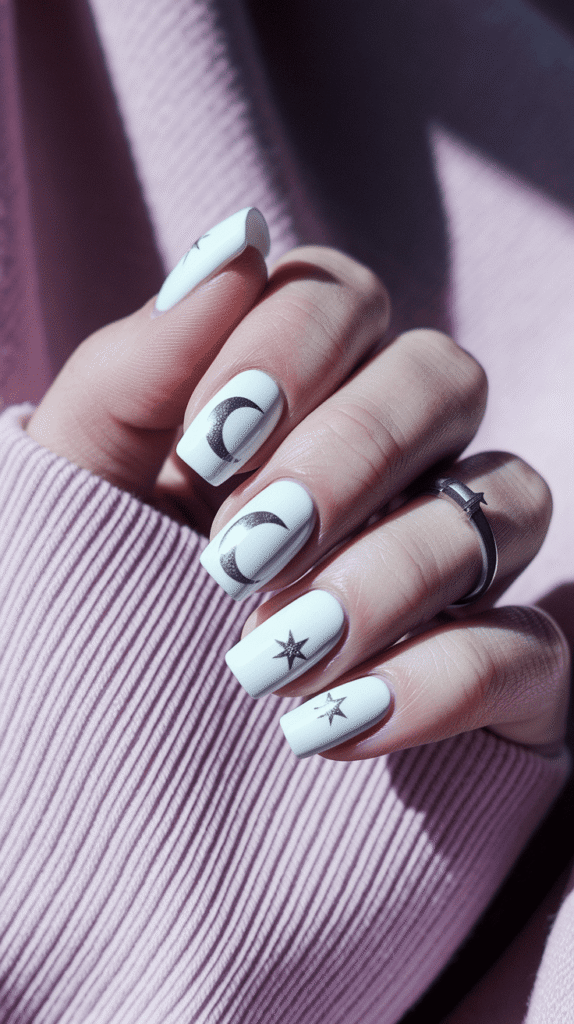 white nails