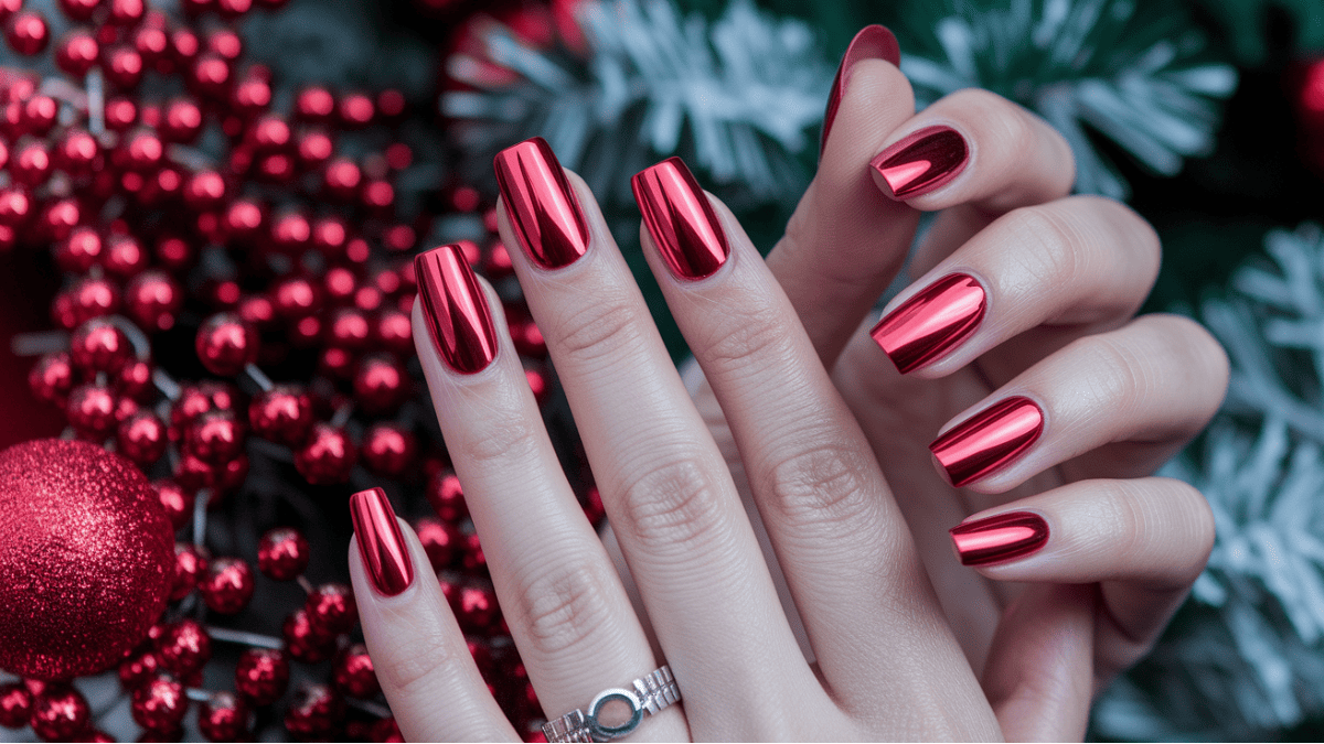 Red Christmas Nails