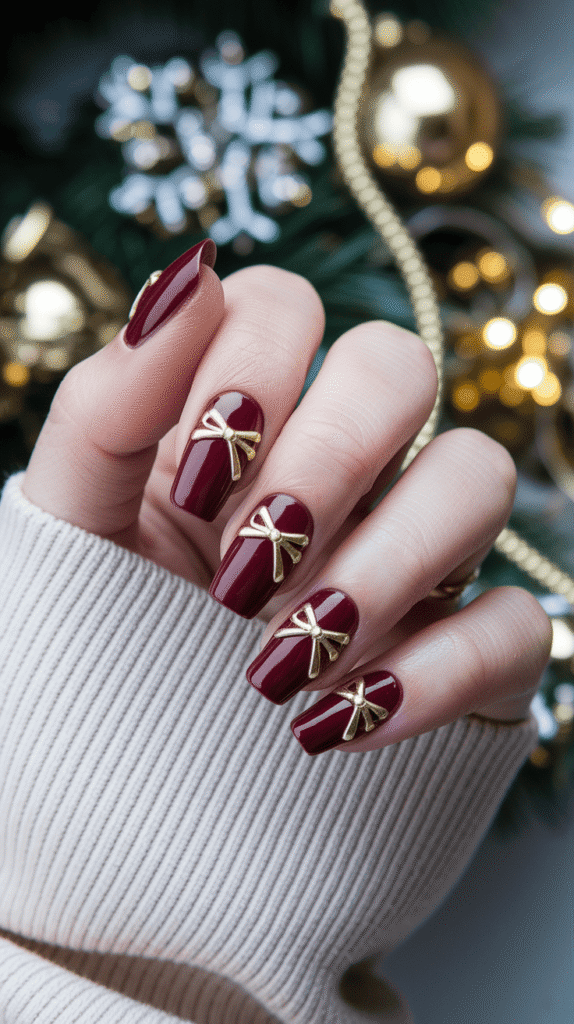 Red Christmas Nails