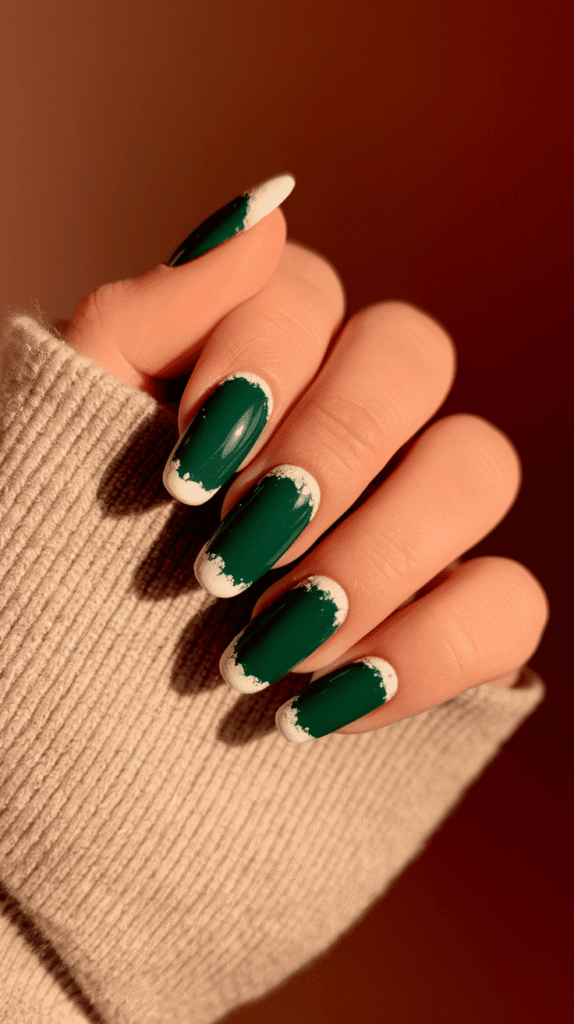 Green Christmas Nails