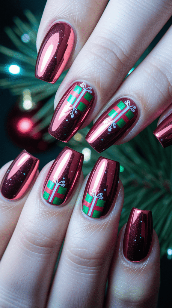 Red Christmas Nails