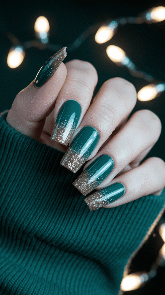 Green Christmas Nails