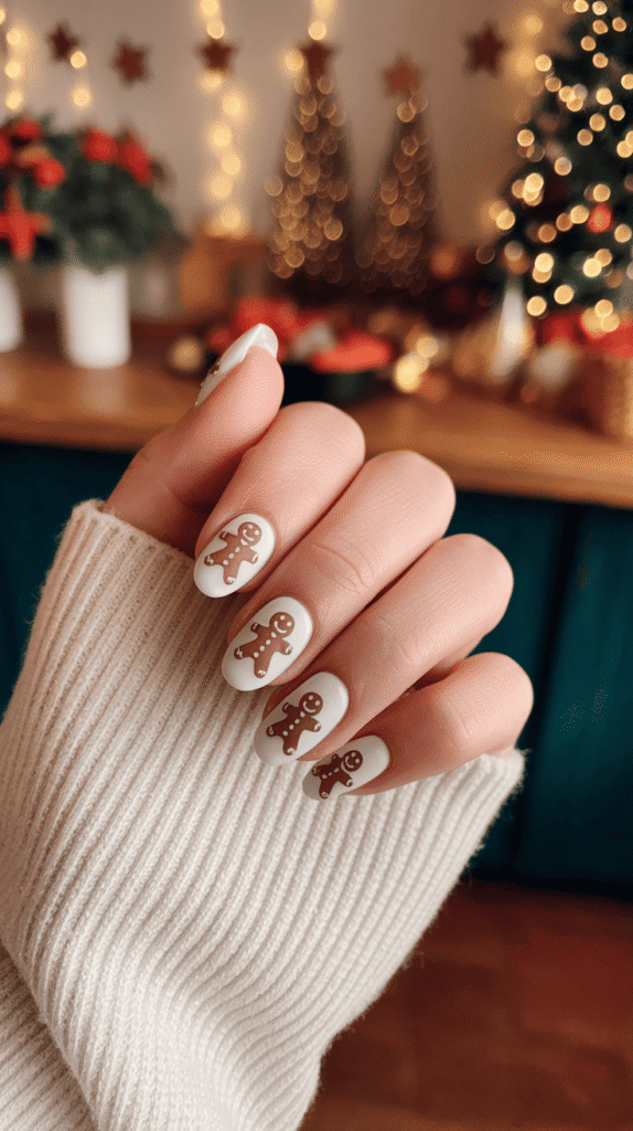 white christmas nails