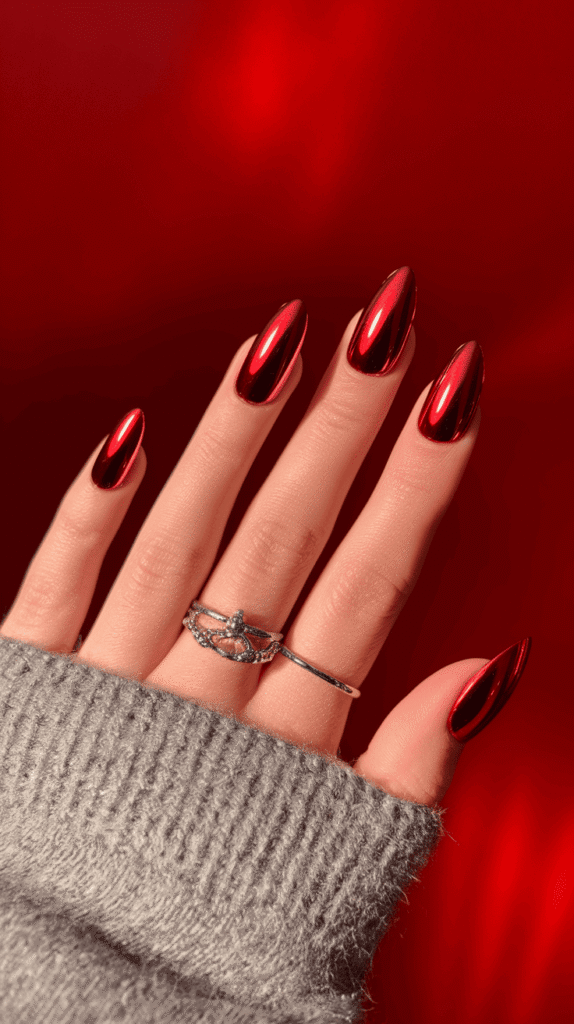 Red Christmas Nails