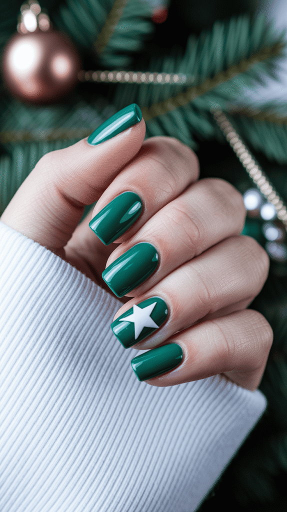 simple christmas nails