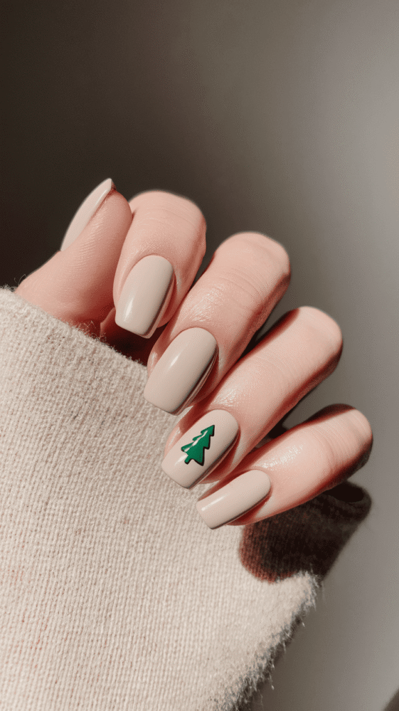 simple christmas nails