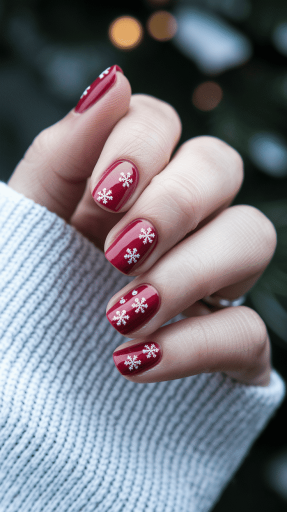 simple christmas nails