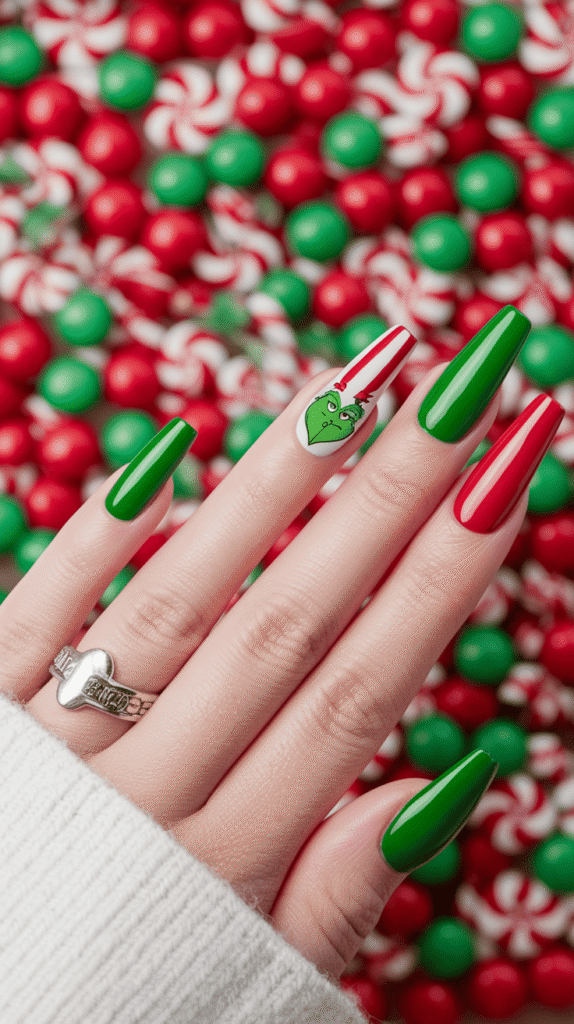 grinch nails