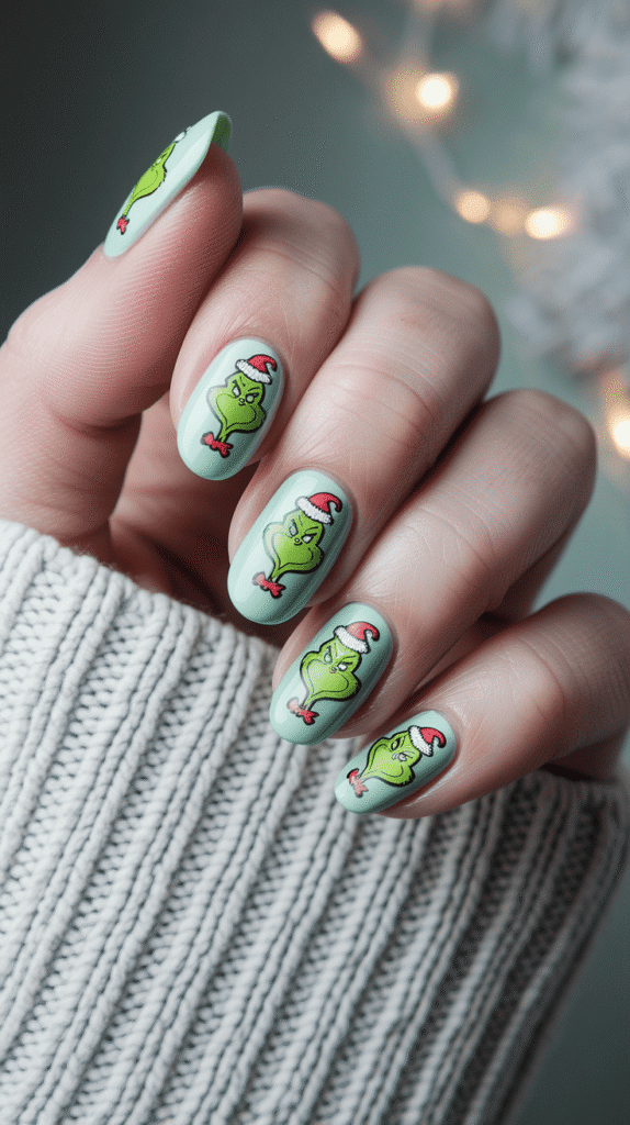 grinch nails