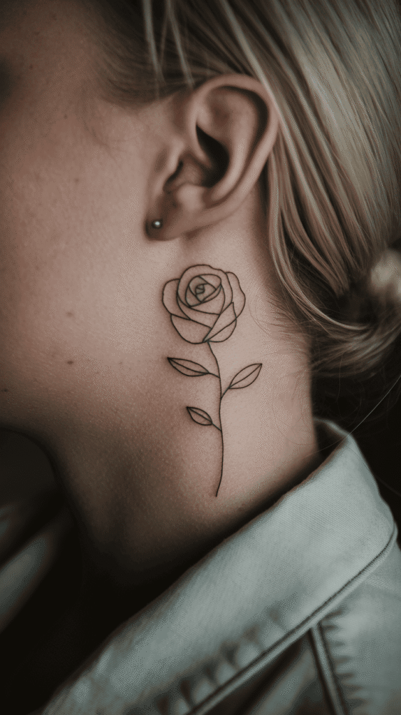 side neck tattoos