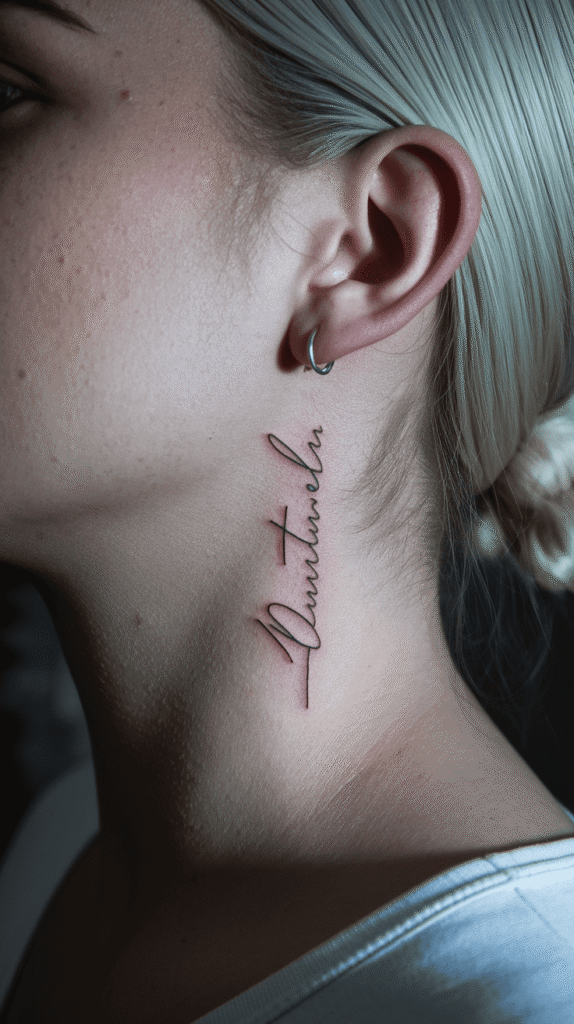 side neck tattoos