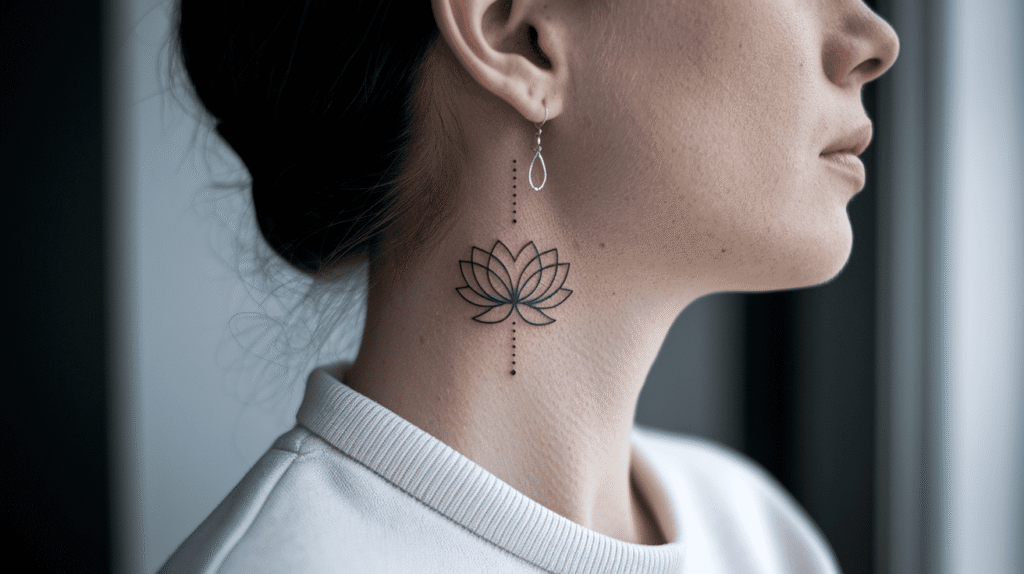 side neck tattoos