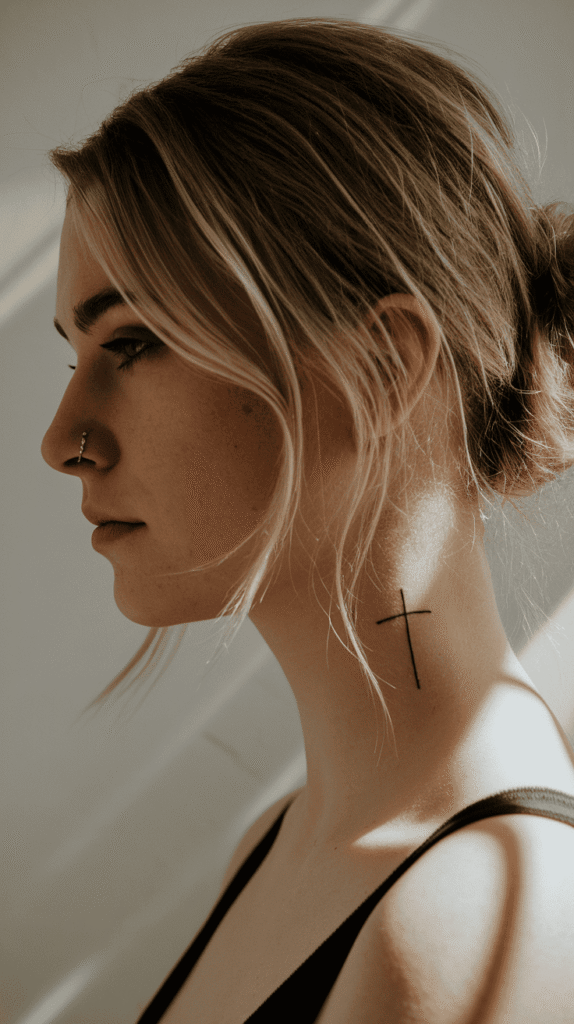 side neck tattoos