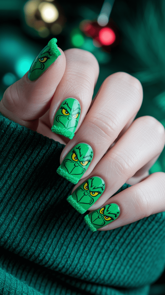 grinch nails