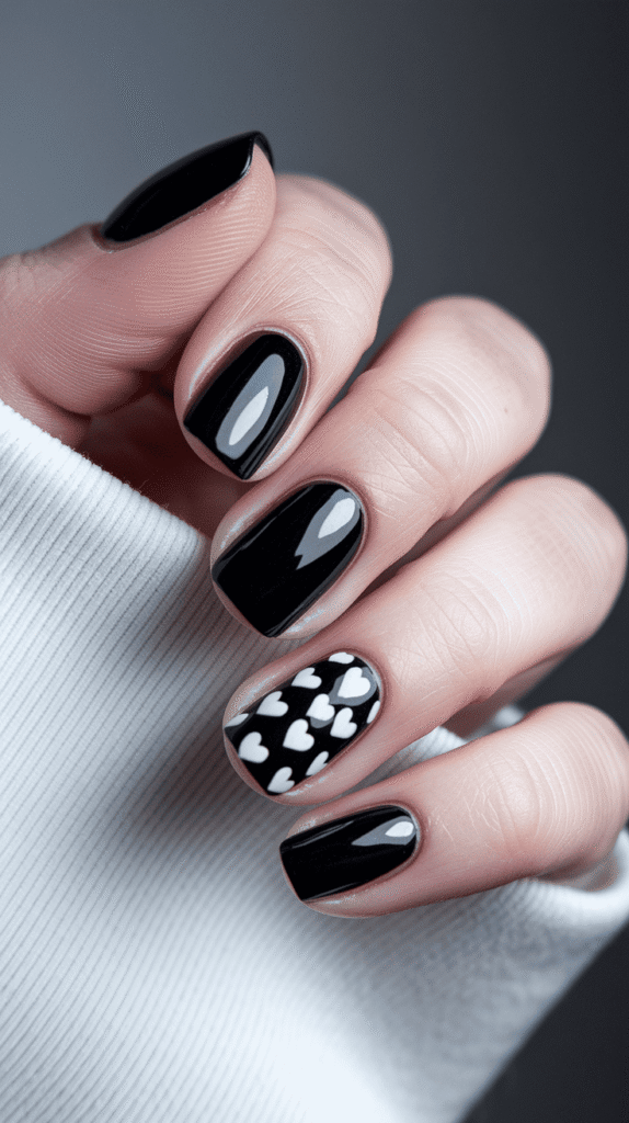 simple valentines nails