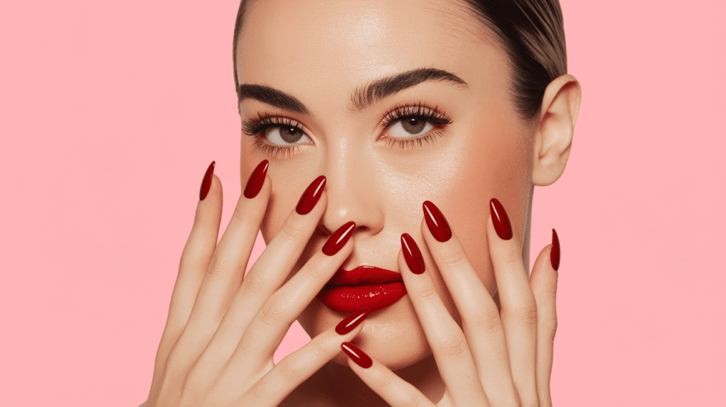 simple valentines nails