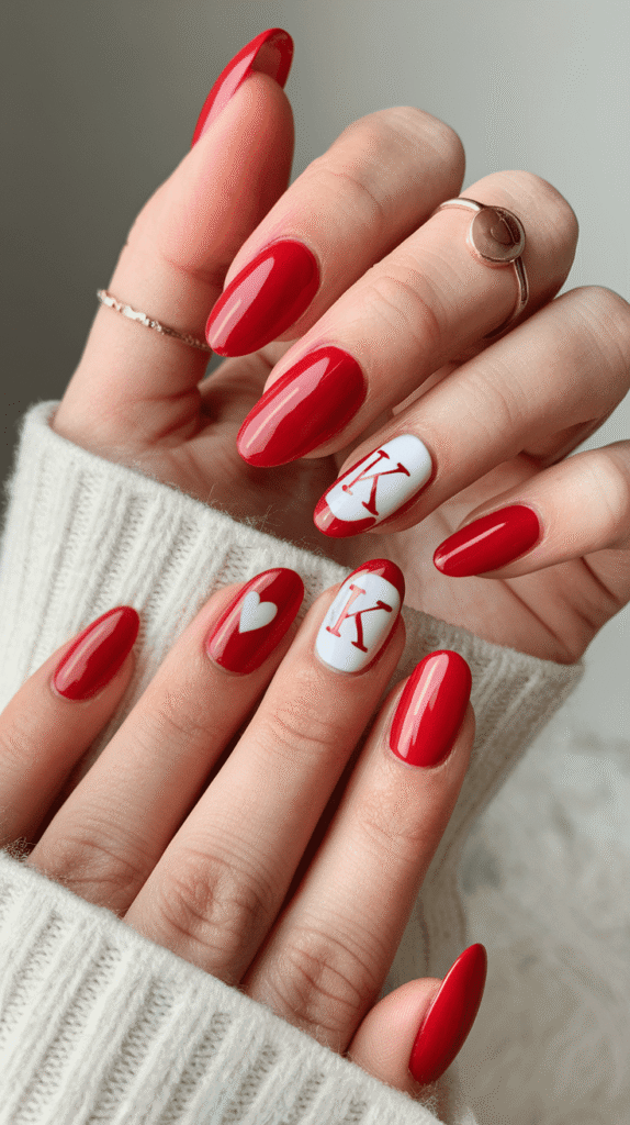valentines nails