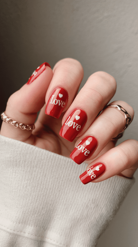 valentines nails