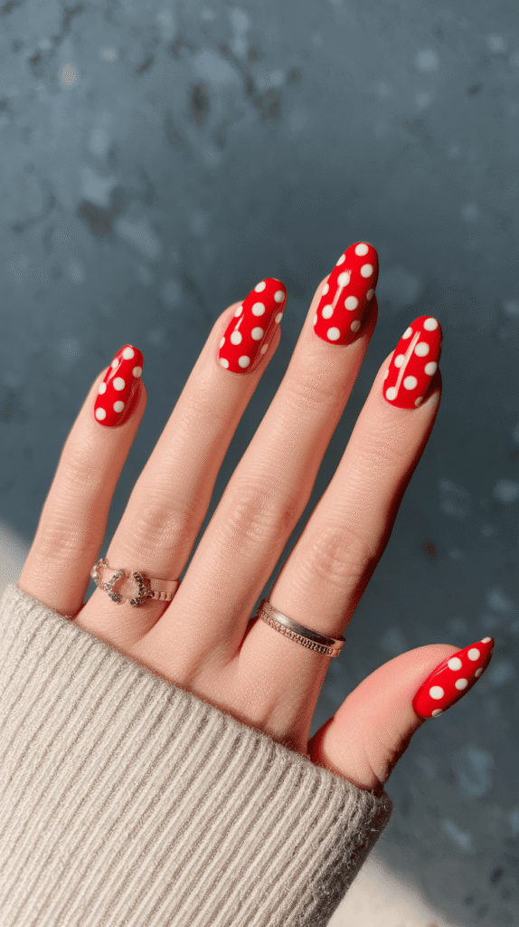 simple valentines nails