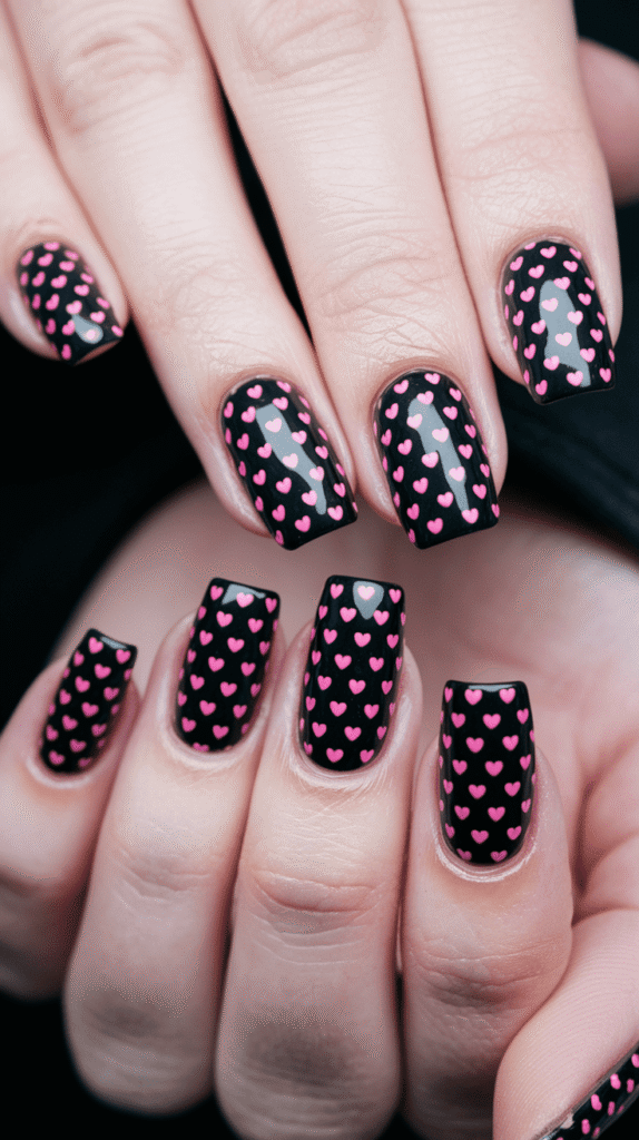 short valentines nails