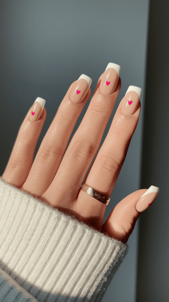 short valentines nails