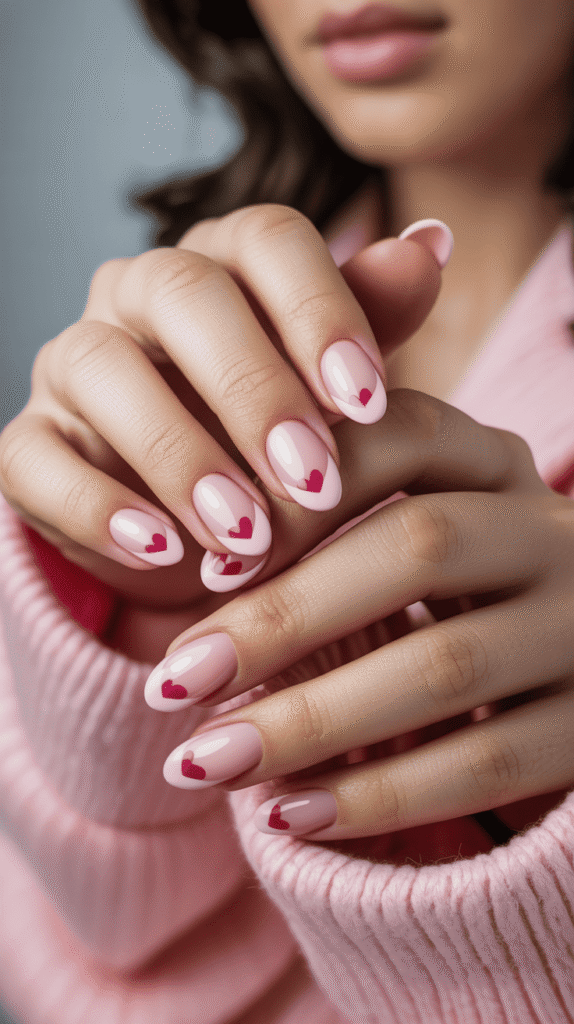valentines nails