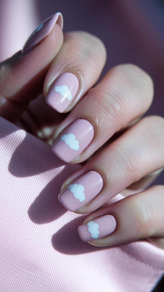 Pink Spring Nails