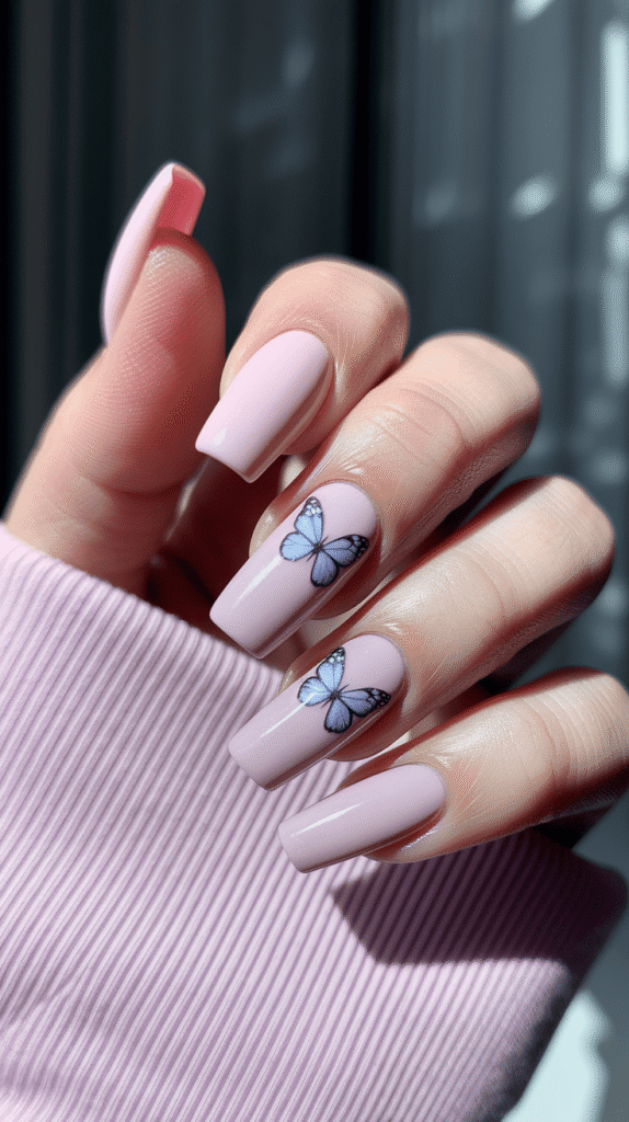 Pink Spring Nails