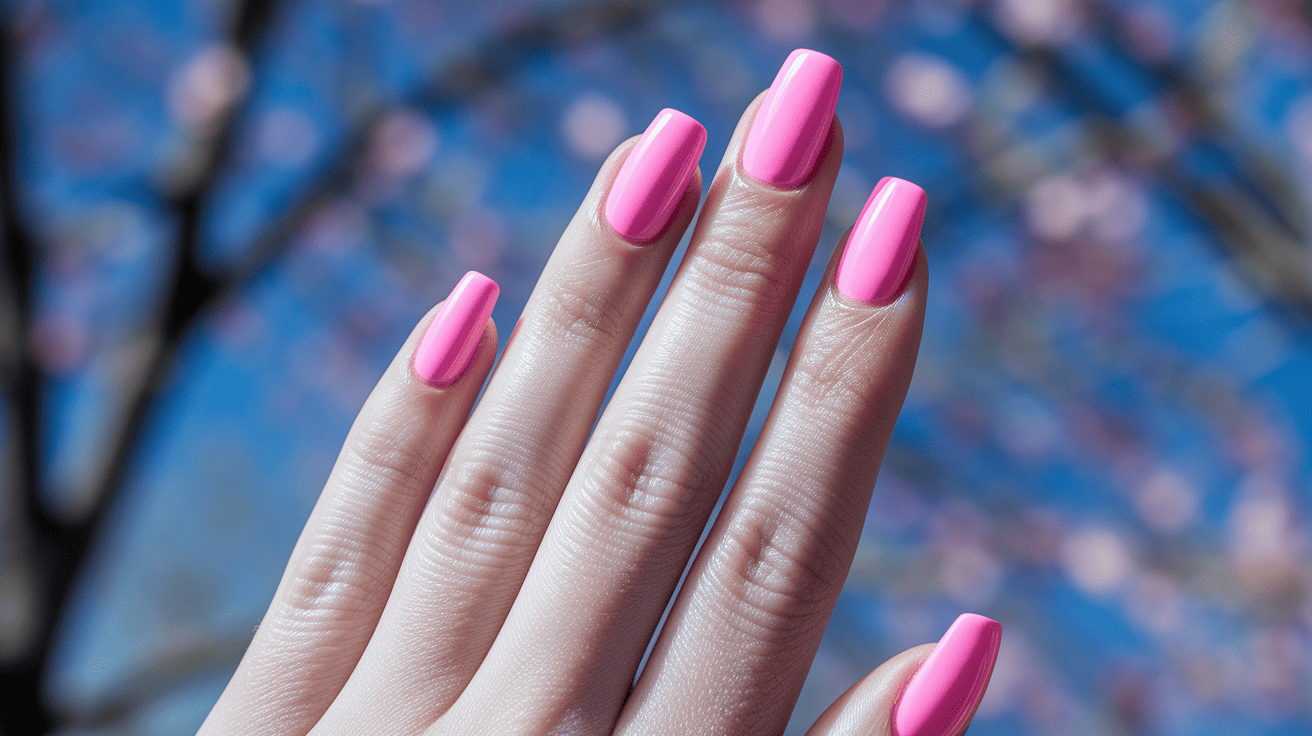 Pink Spring Nails