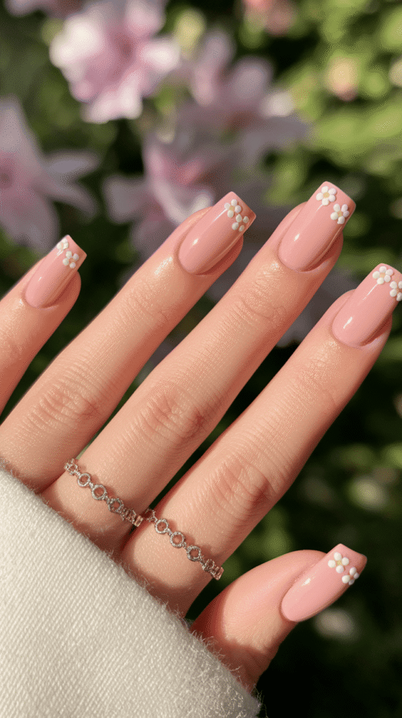 Pink Spring Nails