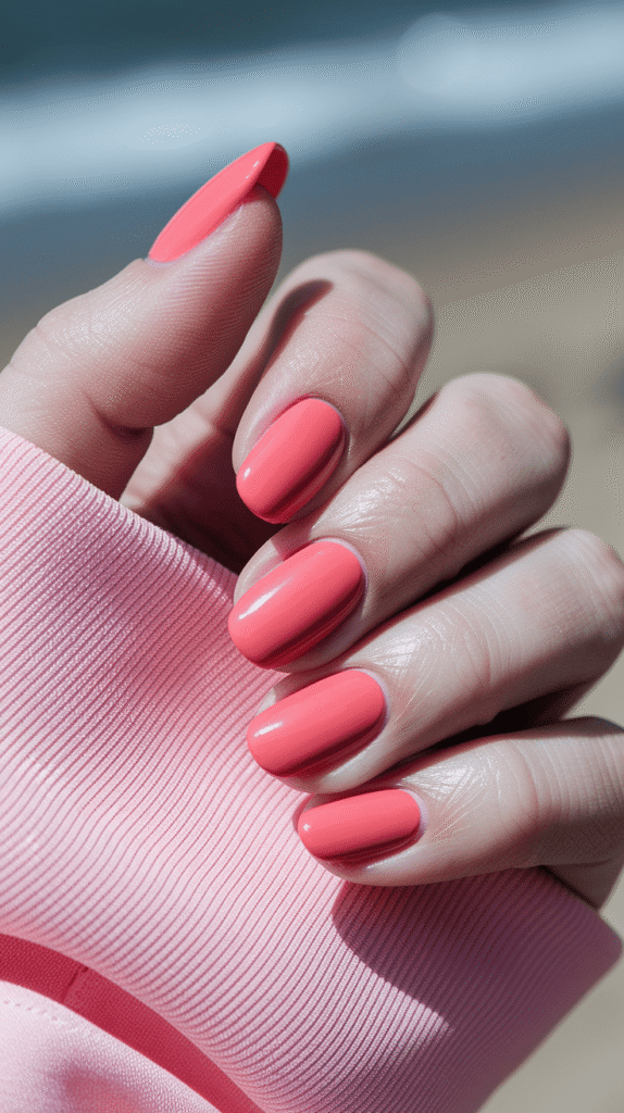 Spring Beach Nails