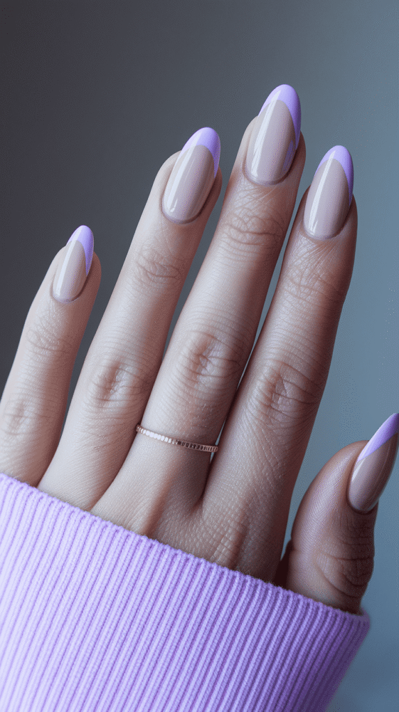 Spring French Tip Nails