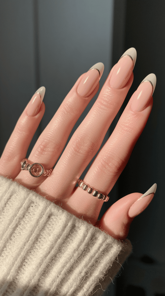 Spring French Tip Nails