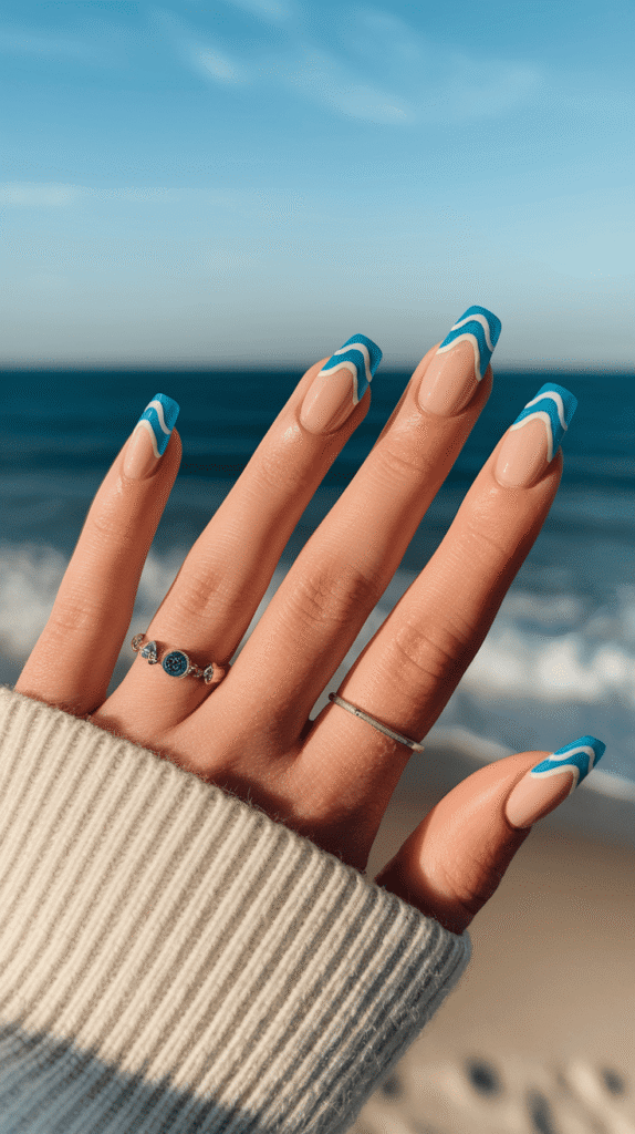 Spring Beach Nails