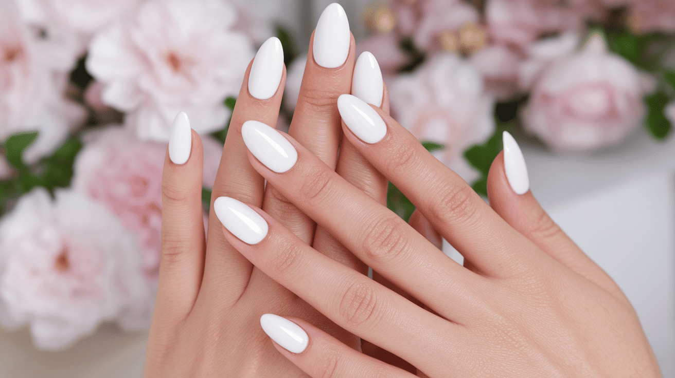 White Spring Nails Inspo