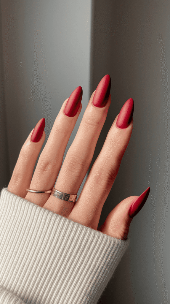 red spring nails