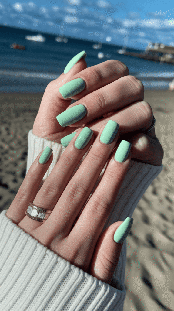 Spring Beach Nails