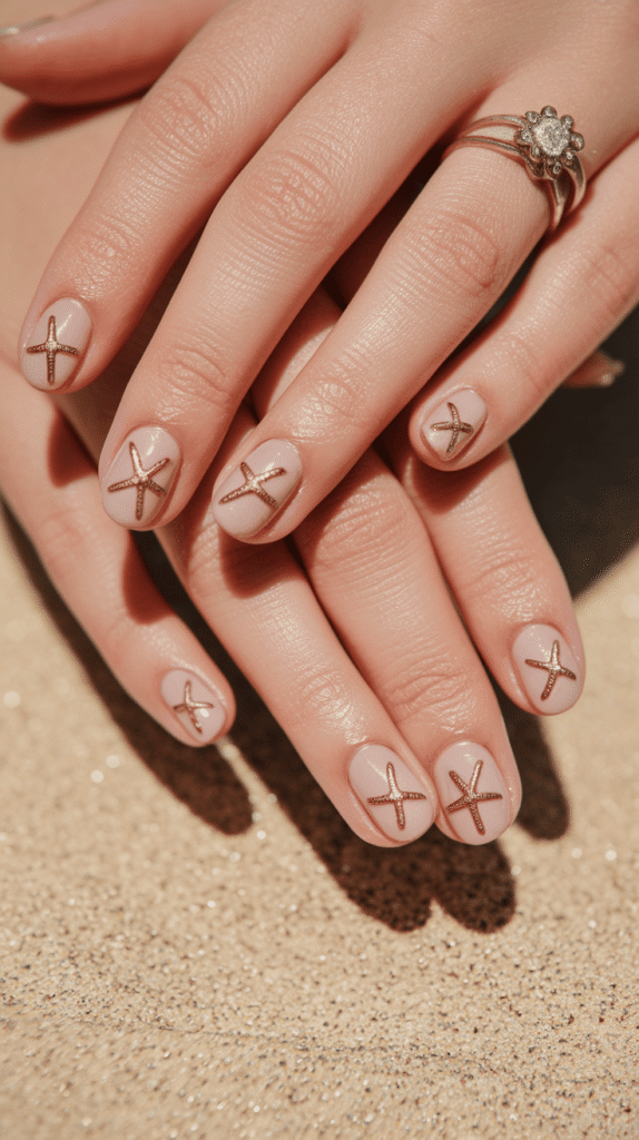 Spring Beach Nails
