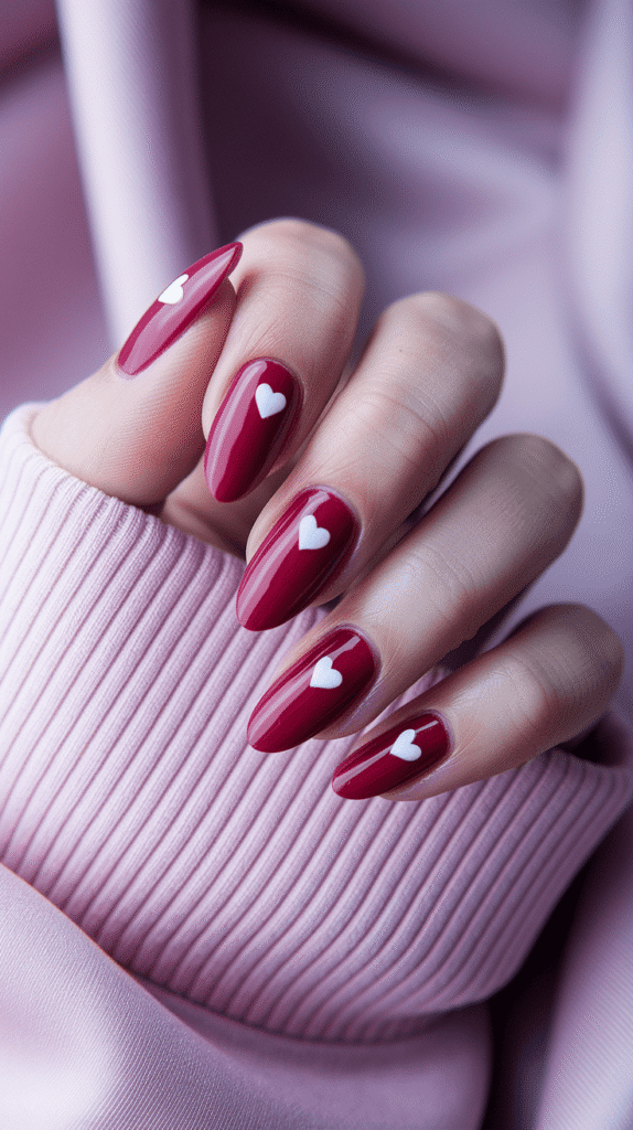 red spring nails