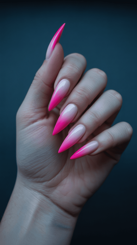 summer stiletto nails