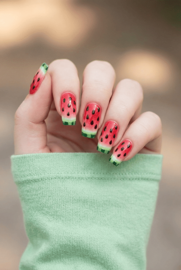 summer fruit nails