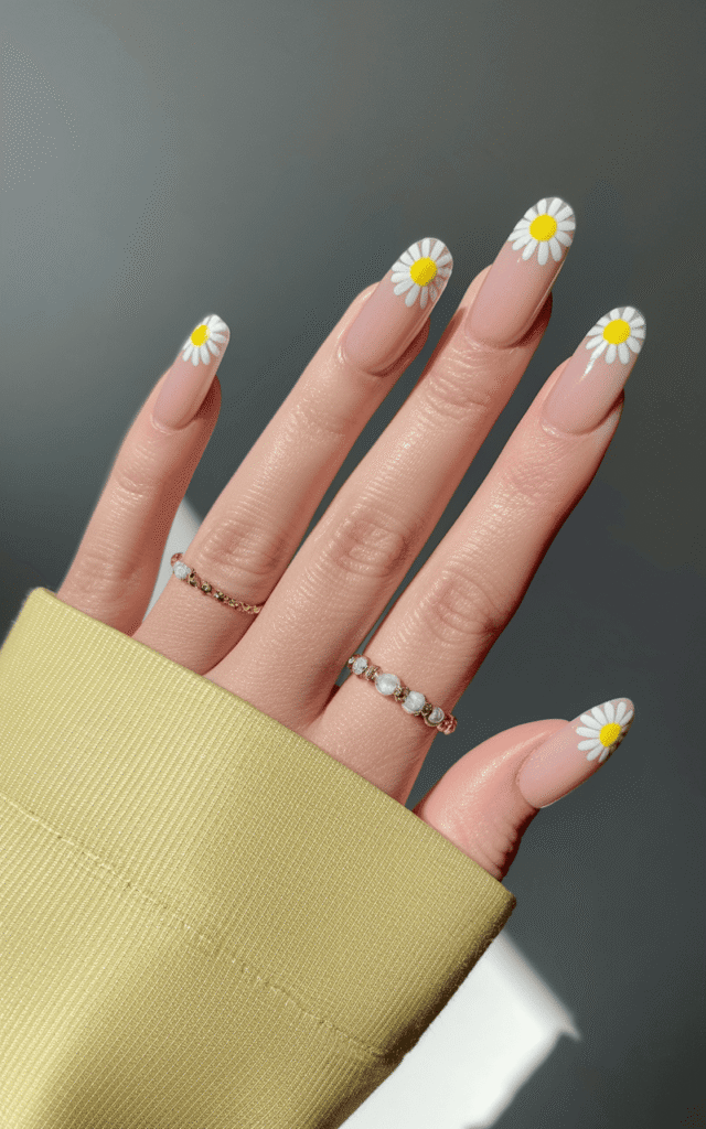 summer french tip nails