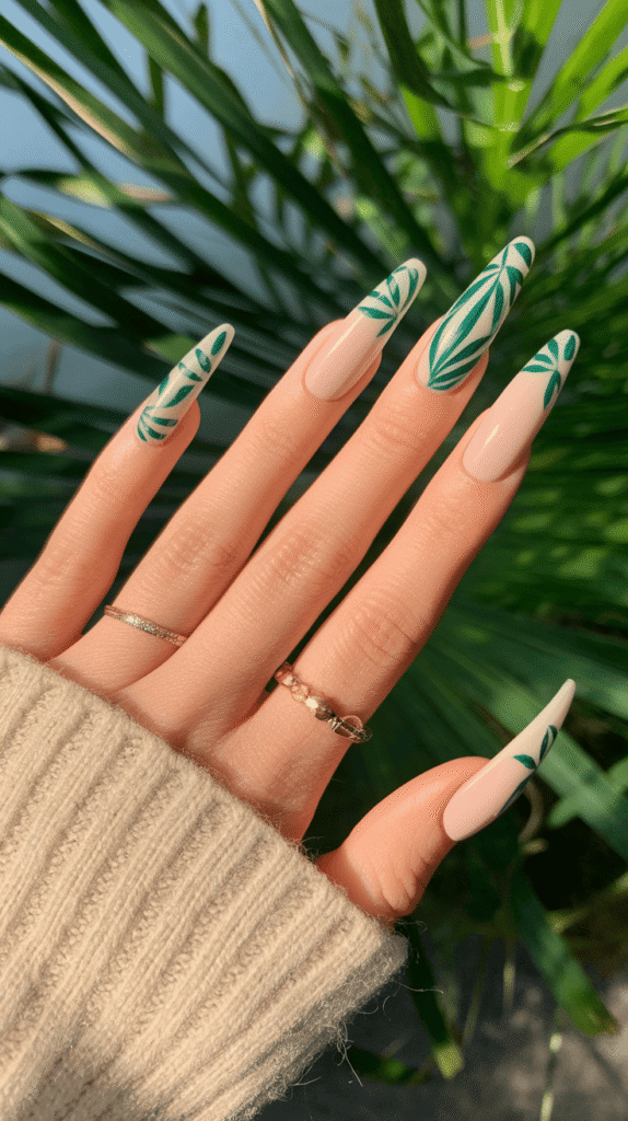 summer stiletto nails
