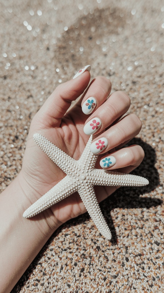floral summer nails