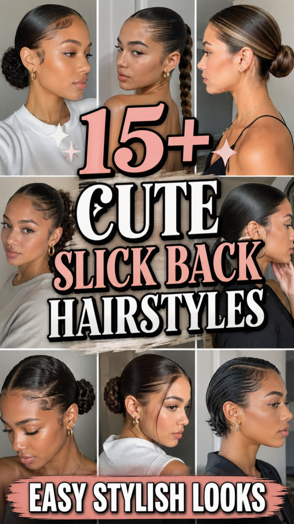 Cute Slick Back Hairstyles