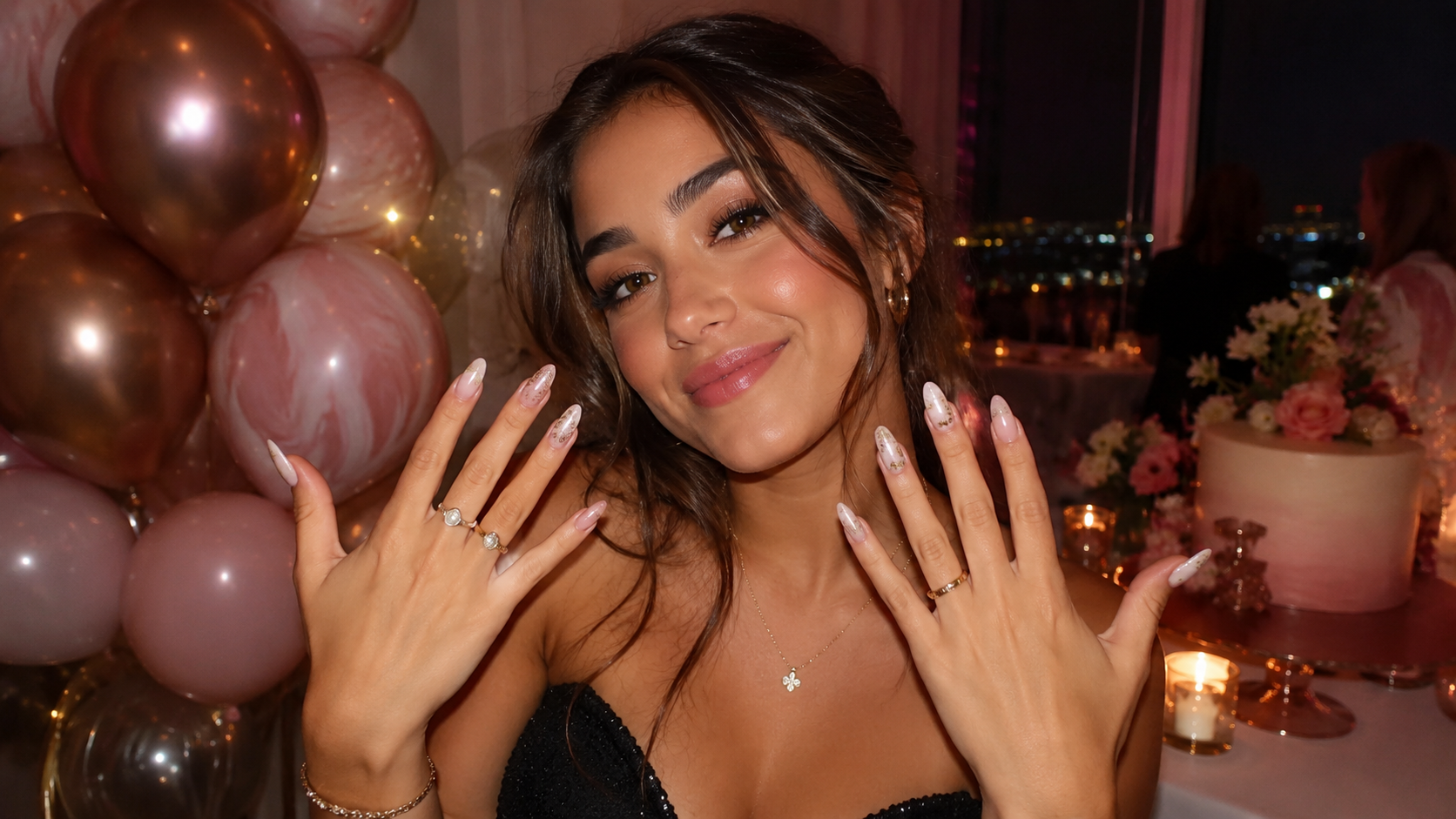 21st Birthday Nails